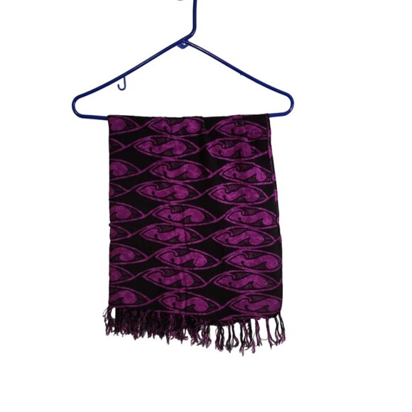 EUC Beach Cover-Up Long Rectangle Sarong - Picture 2 of 3